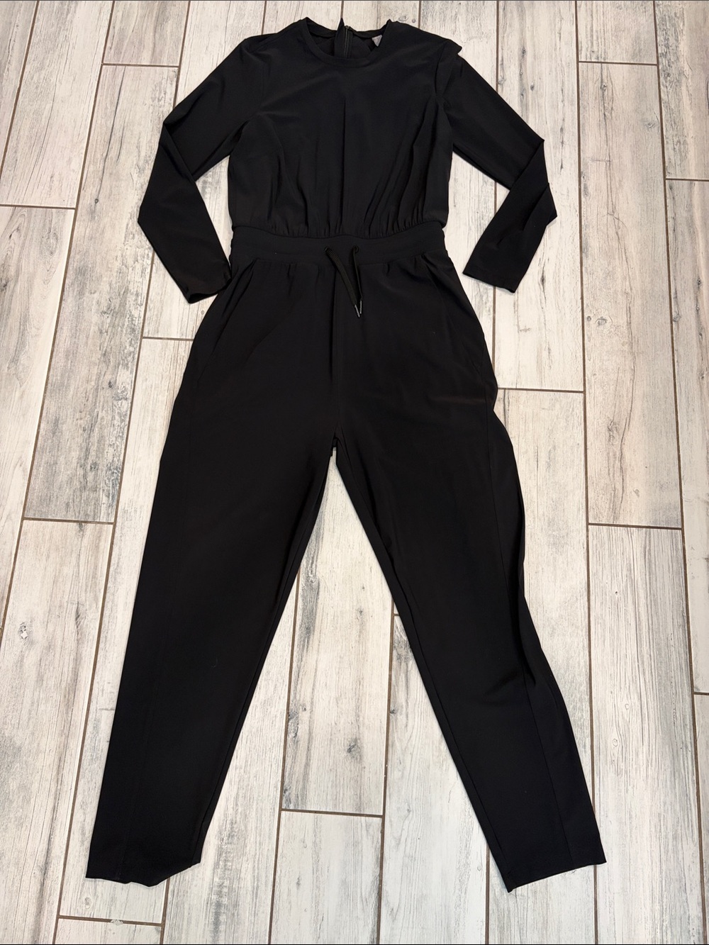Sweaty Betty yoga Black Long-Sleeve Tailored Jumpsuit